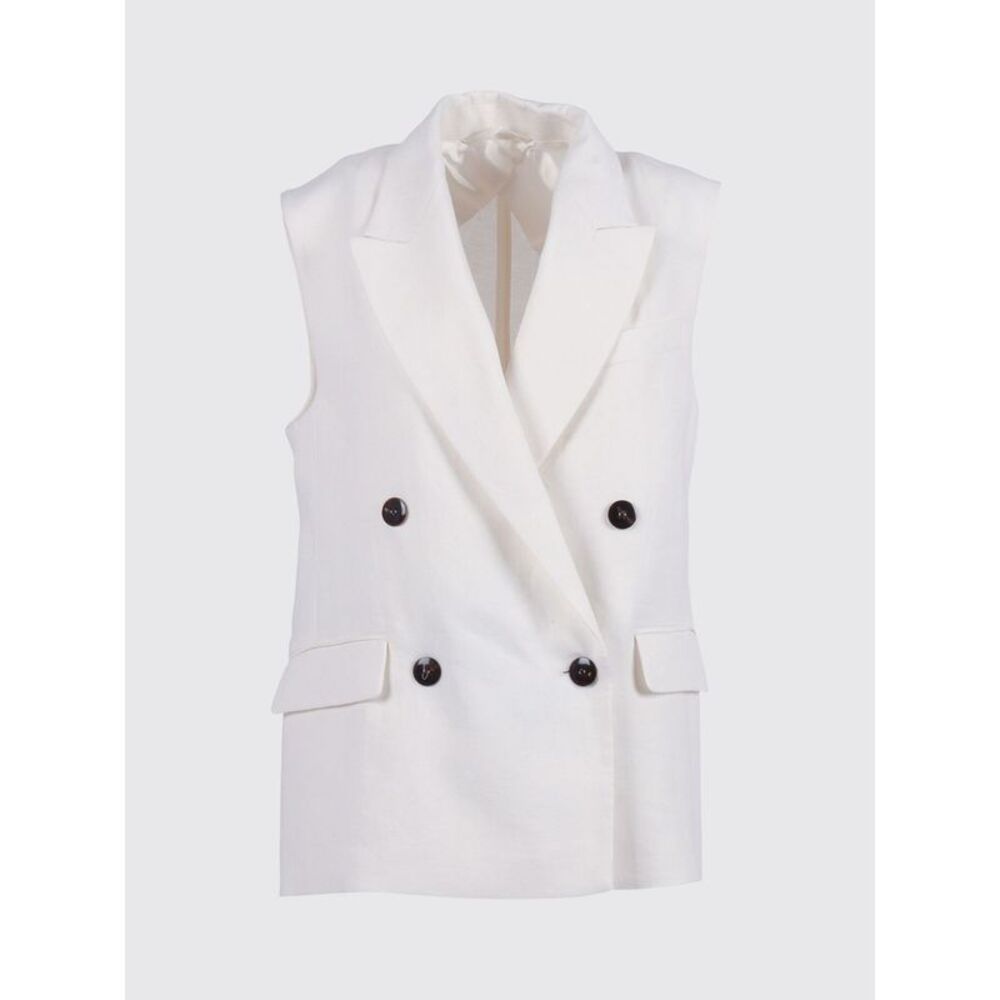Max Mara Studio Waistcoat Woman Beige